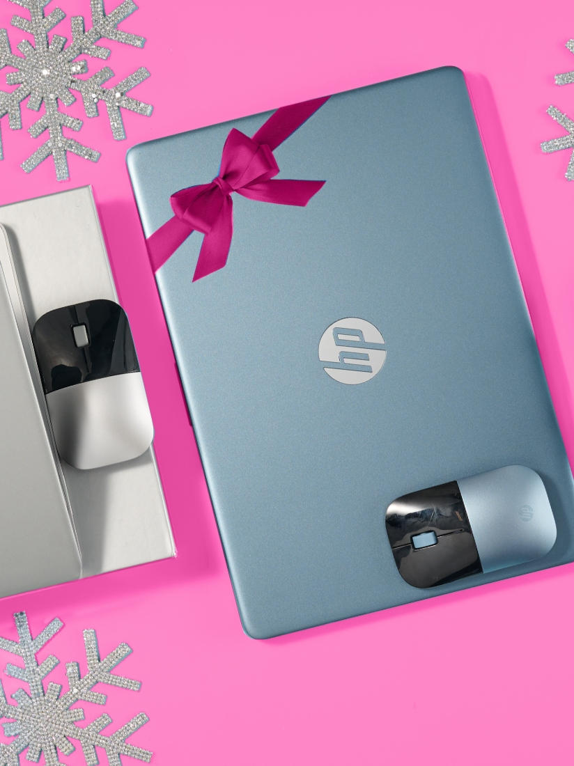 teen girl with a red gift