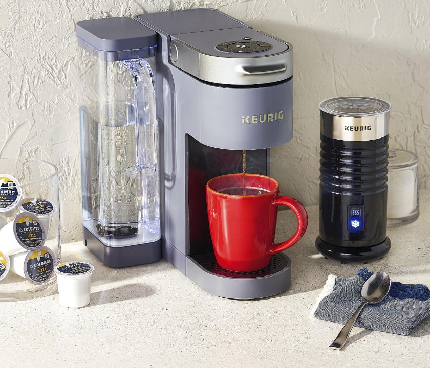 man presenting eggs and burgers