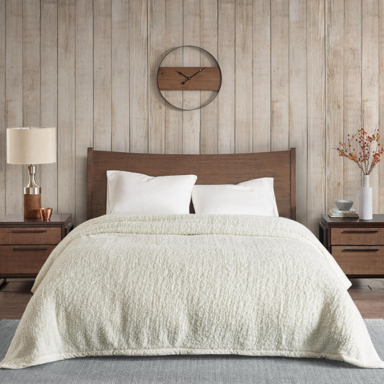 a made up bed