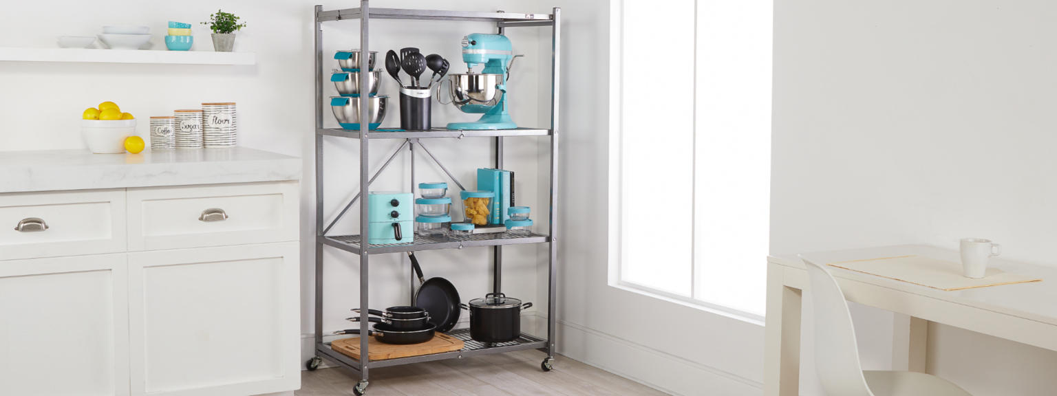 (HSN) Origami Large 4Tier HeavyDuty Rack with Casters