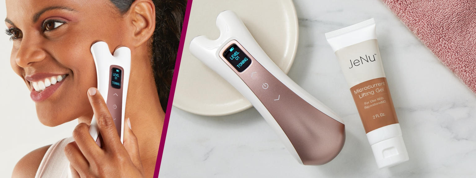 (HSN) Rejuvatone MD by JeNu Microcurrent Facial Toning System