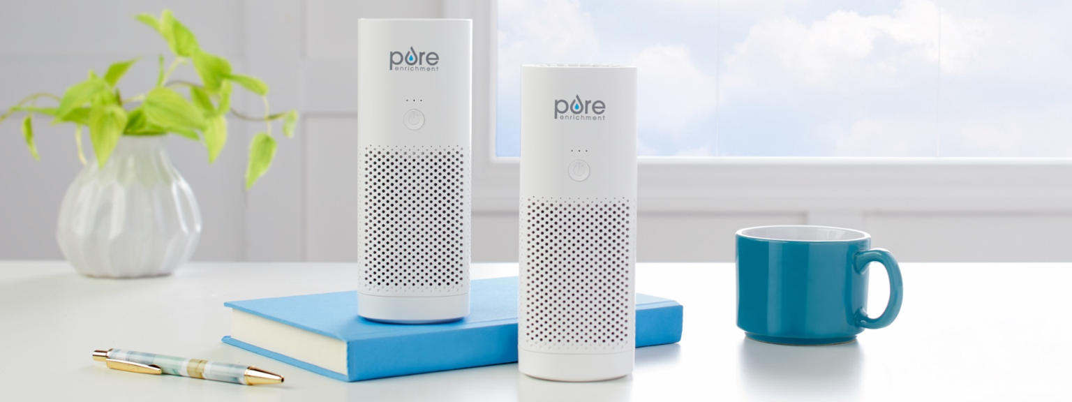 (HSN) PureEnrichment PureZone Recharging Portable True HEPA Air