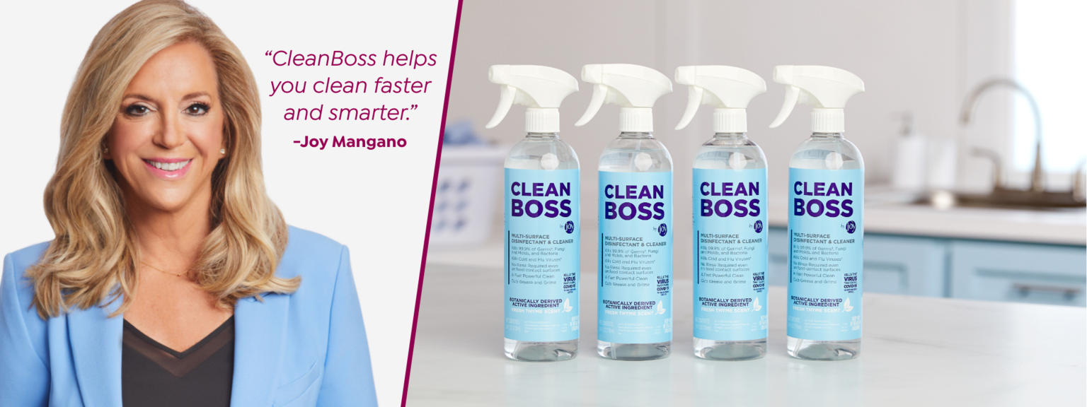 (HSN) CleanBoss by Joy MultiSurface Disinfectant & Cleaner 4pack