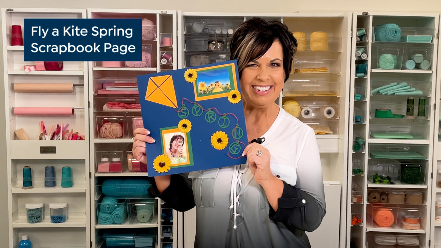 Vickie Guerrero Spring Kite Scrapbooking Page Tutorial