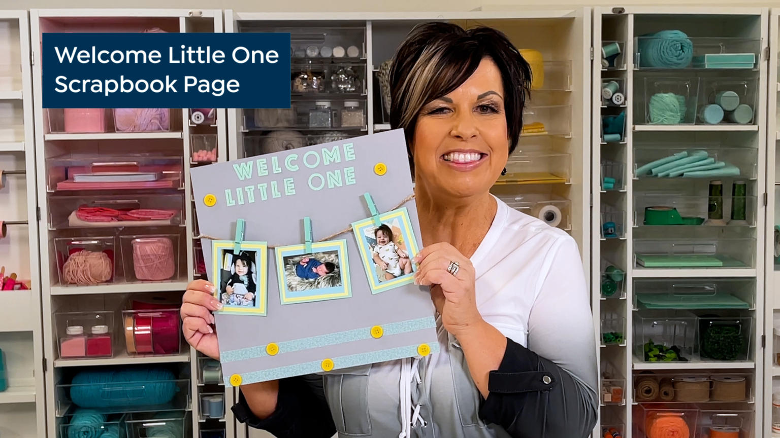 Vickie Guerrero Welcome Baby Boy Scrapbook Page Tutorial