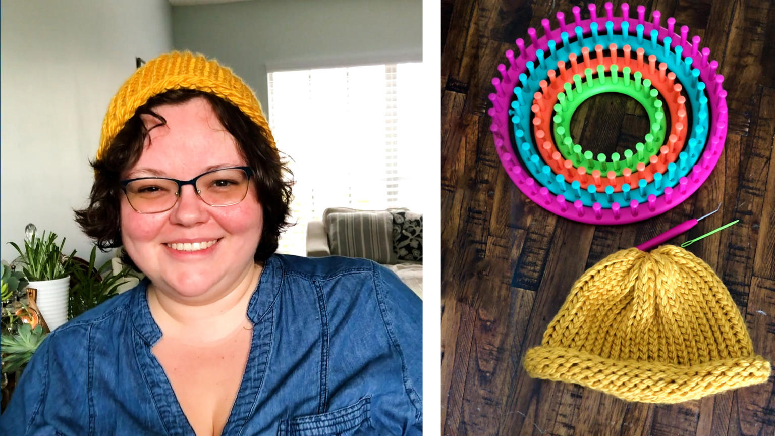Easy knit hat
