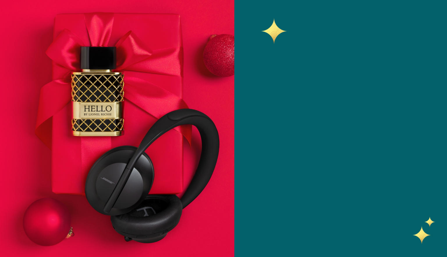 Cologne and headphones