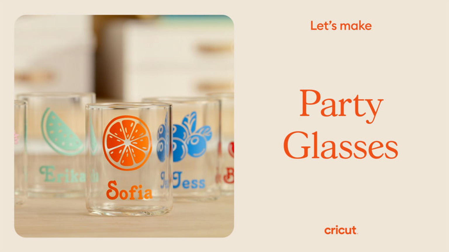 Cricut Party Glasses Tutorial