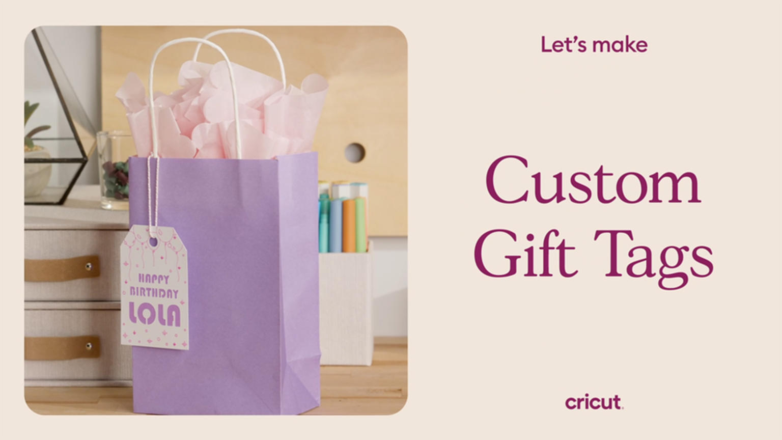 Cricut Gift Tag Tutorial
