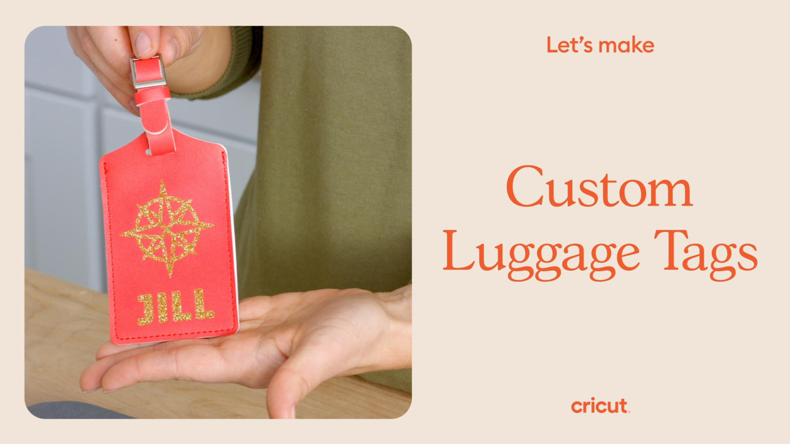 Cricut Luggage Tag Tutorial