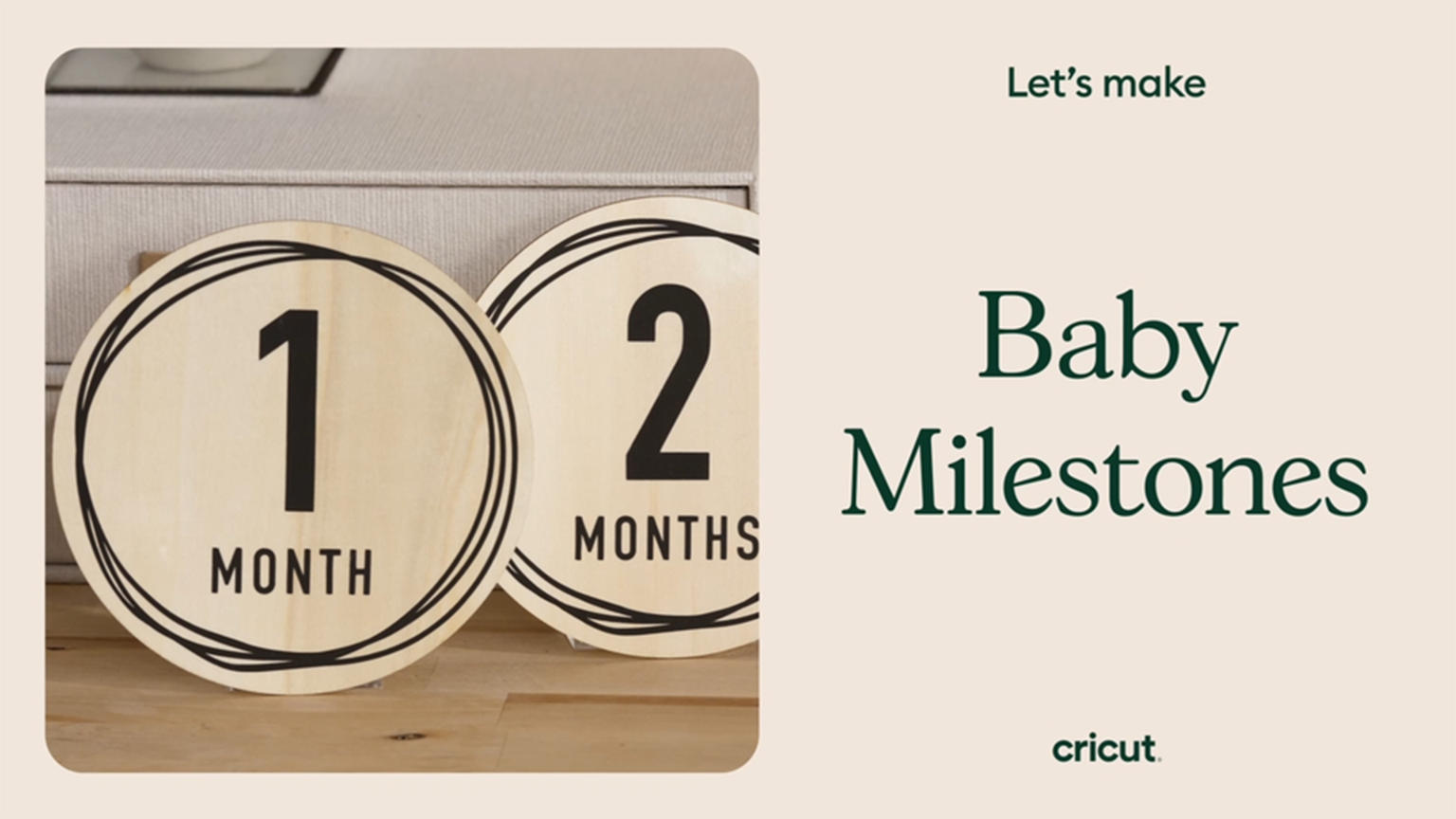 Cricut Milestone Plaques Tutorial
