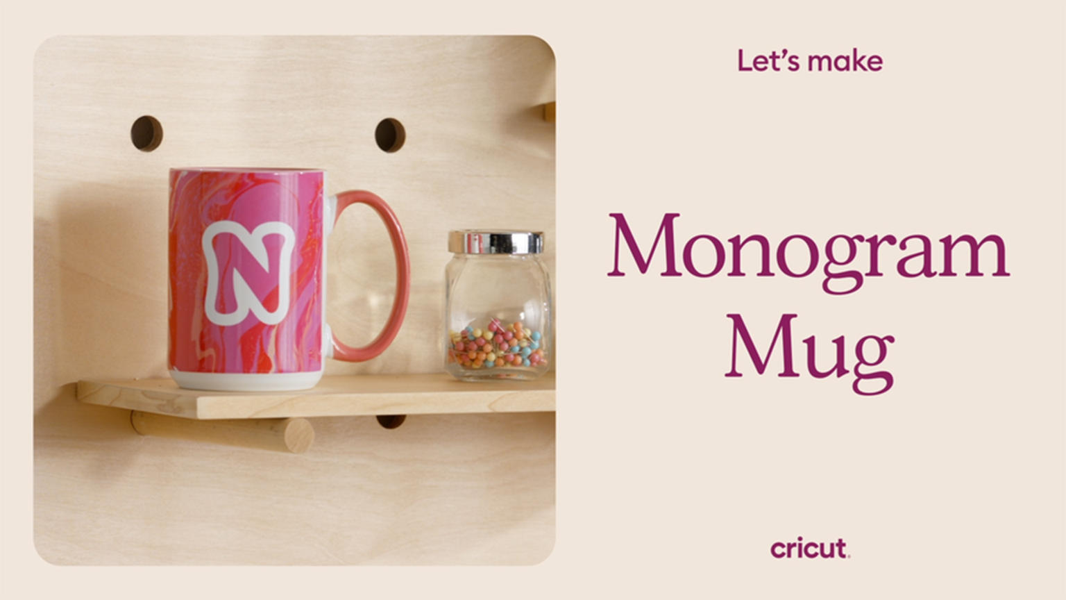 Cricut Monogramed Mug Tutorial